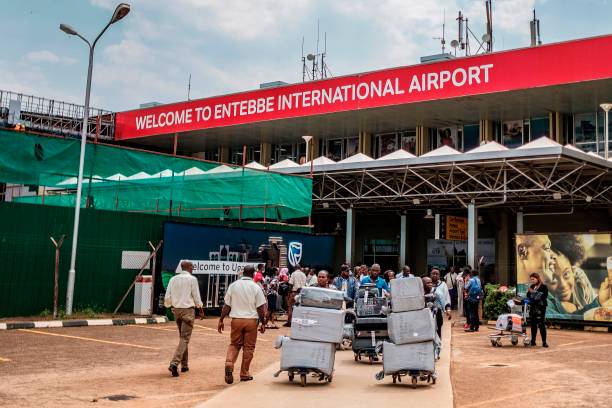 Entebbe Airport on March 3, 2020. 